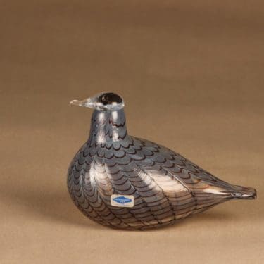 Nuutajärvi lintu, Peltopyy, suunnittelija Oiva Toikka, Peltopyy, signeerattu