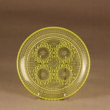 Riihimäen lasi Grapponia lautanen, 17 cm, suunnittelija Nanny Still, 17 cm