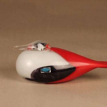 Nuutajärvi lintu , Karjalalintu, suunnittelija Oiva Toikka, Karjalalintu, signeerattu