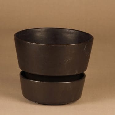 Arabia flowerpot, brown designer Richard Lindh