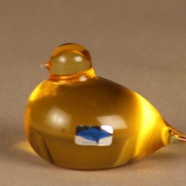 Nuutajärvi lintu , Pulmu, suunnittelija Oiva Toikka, Pulmu, signeerattu