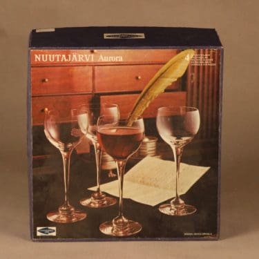 Nuutajärvi Aurora punaviinilasi suunnittelija Heikki Orvola