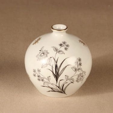 Arabia maljakko, käsinmaalattu, suunnittelija Esteri Tomula, käsinmaalattu