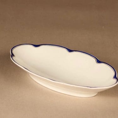 Arabia Pekka sillivati, sininen, suunnittelija , raitakoriste