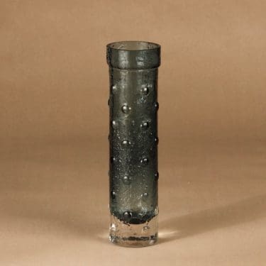 Riihimäen lasi 1462 maljakko, vihreä, kirkas, suunnittelija Tamara Aladin,