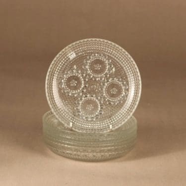 Riihimäen lasi Grapponia lautanen, 14.5 cm, 6 kpl, suunnittelija Nanny Still, 14.5 cm