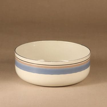 Arabia Uhtua emalikulho, suunnittelija Inkeri Leivo,