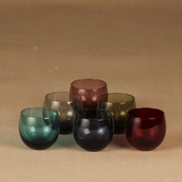 Nuutajärvi Marja lasi, 7 cl, 6 kpl, suunnittelija Saara Hopea, 7 cl