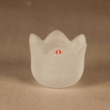 Iittala Tulip kynttilälyhty, matta, suunnittelija Jorma Vennola, matta, tuikku