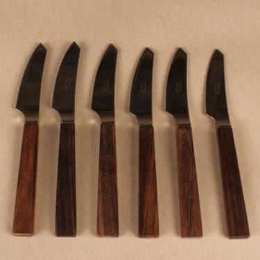 Fiskars Triennale de Luxe hedelmäveitsi, 6 kpl, suunnittelija Bertel Gadberg,