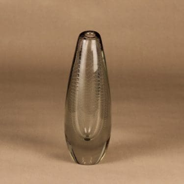 Nuutajärvi GN 26 maljakko, kirkas, suunnittelija Gunnel Nyman,