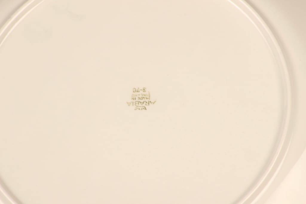 Arabia Eveliina tarjoilulautanen, punainen, musta, suunnittelija Esteri Tomula, serikuva, kukka kuva 3