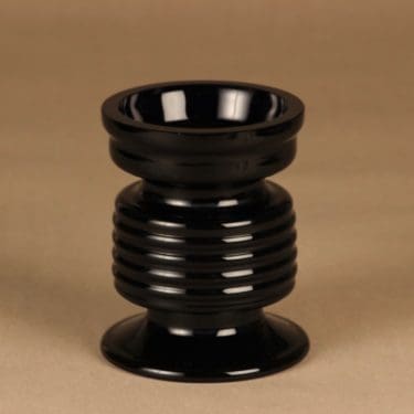 Nuutajärvi maljakko, musta, suunnittelija Kerttu Nurminen,