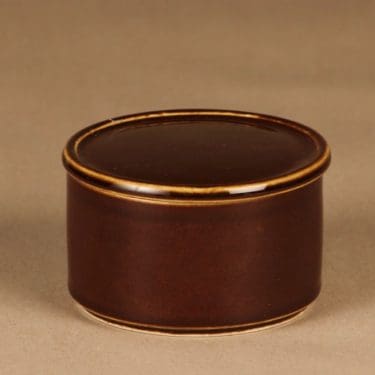 Arabia Kilta jar, brown designer Kaj Franck