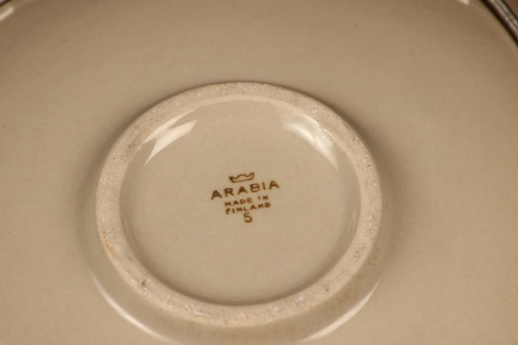 Arabia Siena kulho, käsinraaputettu, suunnittelija Raija Uosikkinen, käsinraaputettu kuva 3