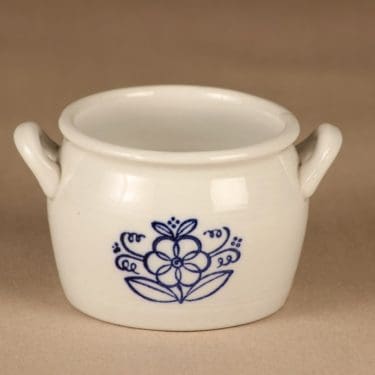 Arabia   ruukku, valkoinen, koboltinsininen koriste, suunnittelija , valkoinen, koboltinsininen koriste