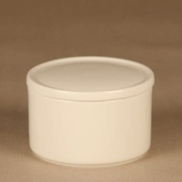 Arabia Teema jar with lid, white designer Kaj Franck
