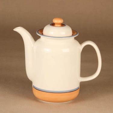 Arabia Arctica Apricos kahvikaadin, 1 l, suunnittelija Inkeri Leivo, 1 l, raitakoriste