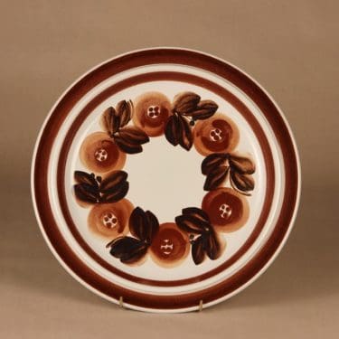 Arabia Rosmarin tarjoilulautanen, käsinmaalattu, suunnittelija Ulla Procope, käsinmaalattu,