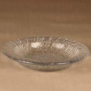 Riihimäen lasi Tupru lautanen, syvä, suunnittelija Nanny Still