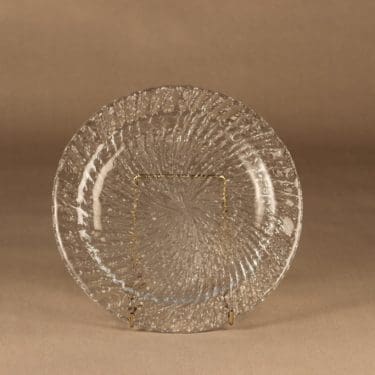 Riihimäen lasi Tupru lautanen, matala, suunnittelija Nanny Still