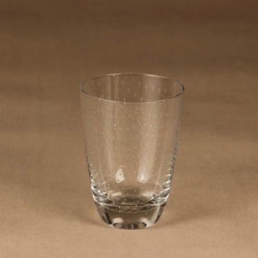 Nuutajärvi Pore juomalasi, kirkas, suunnittelija Gunnel Nyman,