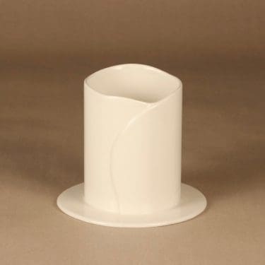 Arabia Atelje maljakko, valkoinen, suunnittelija Heljä Liukko-Sundström,