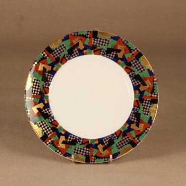 Rörstrand Festivo salaattilautanen, monivärinen, suunnittelija Heikki Orvola,