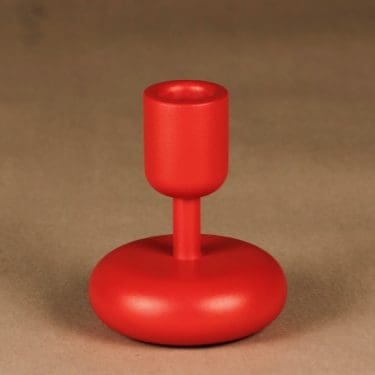 Iittala   kynttilänjalka, punainen, suunnittelija Matti Klenell,