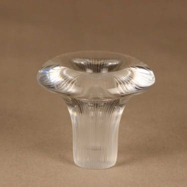 Iittala Tatti taidelasi, signeerattu, suunnittelija Tapio Wirkkala, signeerattu, viivahiottu