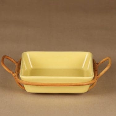 Arabia Kilta bowl with rattan designer Kaj Franck