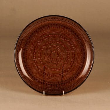 Nuutajärvi Kastehelmi lautanen, 25 cm, suunnittelija Oiva Toikka, 25 cm