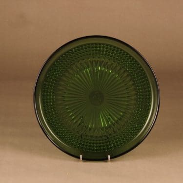 Riihimäen lasi Barokki tarjoilulautanen, 27 cm, suunnittelija Erkkitapio Siiroinen, 27 cm