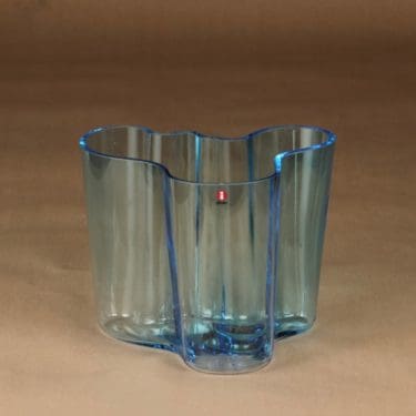Iittala Aalto Collection maljakko, signeerattu, suunnittelija Alvar Aalto, signeerattu, signeerattu