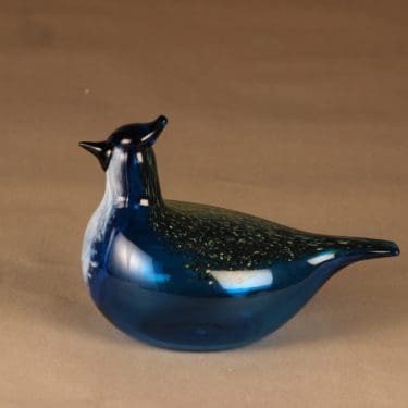 Nuutajärvi   Vuosilintu 1999, Sininärhi, suunnittelija Oiva Toikka, Sininärhi, signeerattu