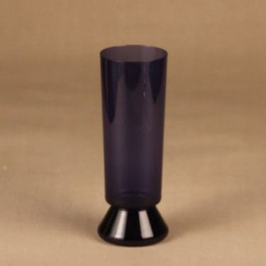 Nuutajärvi KF 1428 vase, blue designer Kaj Franck