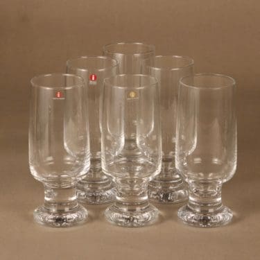 Iittala Joiku olutlasi, 36 cl, 6 kpl, suunnittelija Tapio Wirkkala, 36 cl,