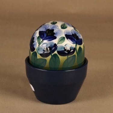 Arabia Ikikukka Soilikki, vihreä, sininen, suunnittelija Heljä Liukko-Sundström, iso