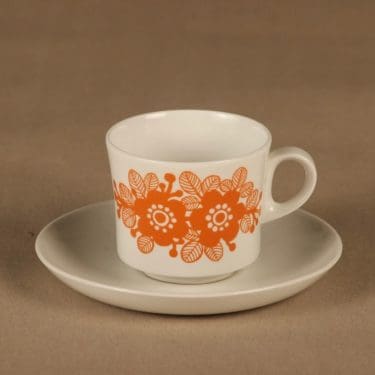 Arabia   kahvikuppi, 1.5 dl, suunnittelija , 1.5 dl, kukka, retro