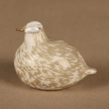 Nuutajärvi lintu , Kiiruna, suunnittelija Oiva Toikka, Kiiruna, signeerattu