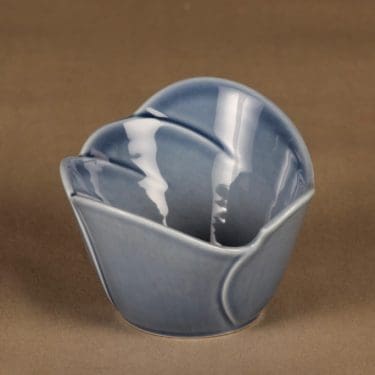 Arabia Tuuli annoskulho, sininen, suunnittelija Heljä Liukko-Sundström,