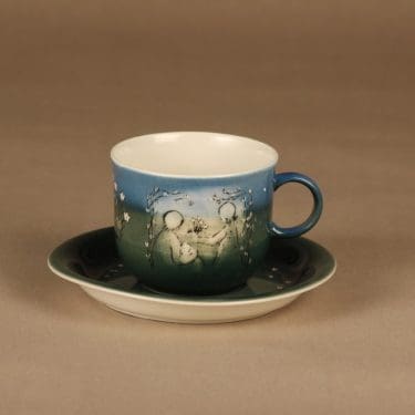 Arabia HLS teekuppi Äidille 1978 suunnittelija Heljä Liukko-Sundström