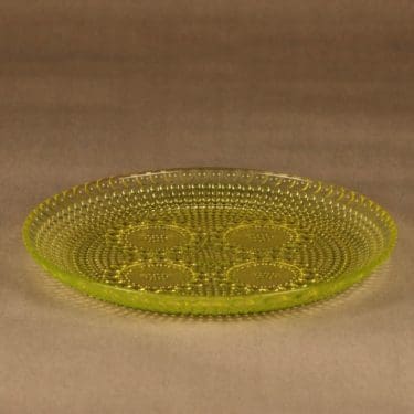 Riihimäen lasi Grapponia lautanen, 22.5 cm, suunnittelija Nanny Still, 22.5 cm