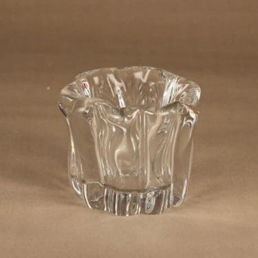 Iittala Kalvolan kanto maljakko, signeerattu, suunnittelija Tapio Wirkkala, signeerattu, numeroitu