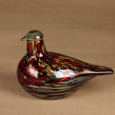 Nuutajärvi lintu Rubiinilintu suunnittelija Oiva Toikka