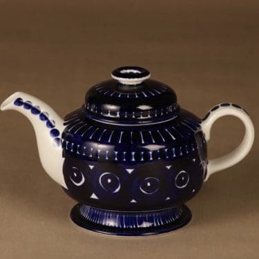 Arabia Valencia teekaadin, 1 l, käsinmaalattu, suunnittelija Ulla Procope, 1 l, käsinmaalattu, signeerattu