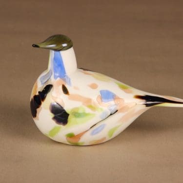 Iittala vuosilintu Leppärastas, 2014, suunnittelija Oiva Toikka, 2014, signeerattu