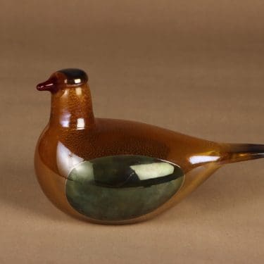 Nuutajärvi vuosilintu Kultakyyhky, 2001, suunnittelija Oiva Toikka, 2001, signeerattu