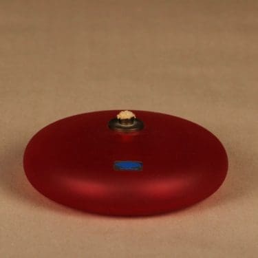 Nuutajärvi Pro Arte Vesuvius öljylyhty, signeerattu, suunnittelija Oiva Toikka, signeerattu