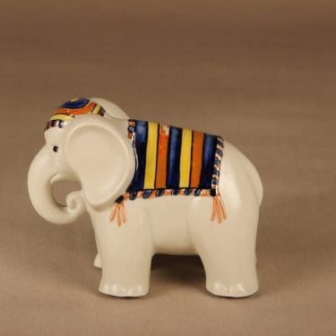 Arabia   norsu-figuuri, käsinmaalattu, suunnittelija Inkeri Seppälä, käsinmaalattu, signeerattu